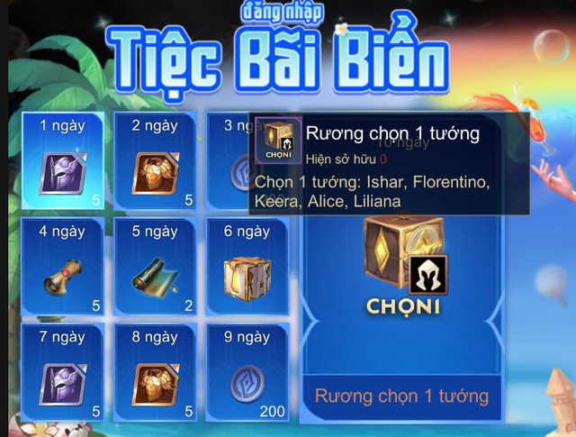 Garena tặng FREE một vài tướng hot pick giá 18888 vàng.