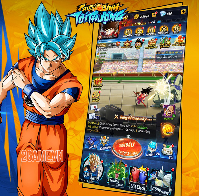 Game mới về đề tài Dragon Ball Chiến Binh Tối Thượng chính thức Alpha Test 2