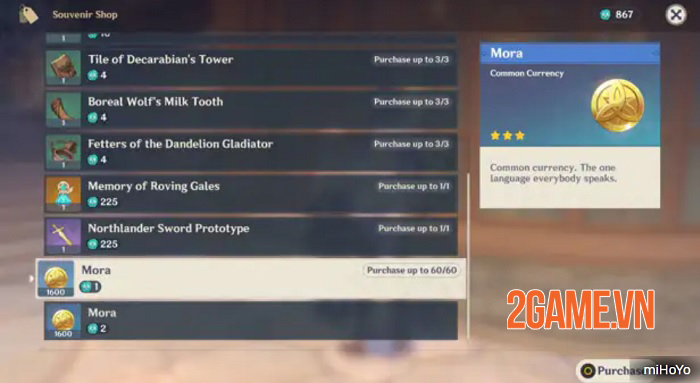 Genshin Impact bật mí cách tích lũy và kiếm thêm nhiều Mora 3