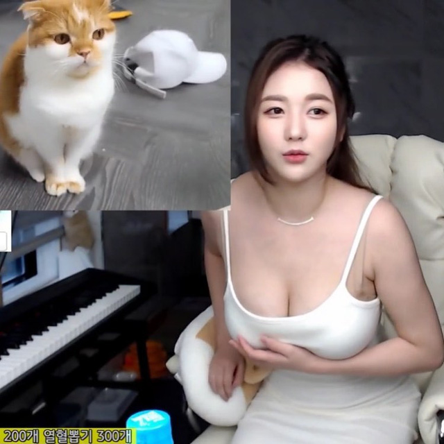 Dùng vòng một siêu khủng để đánh đàn piano, nữ streamer khiến người xem điên đảo, tận hưởng từng giai điệu - Ảnh 1.