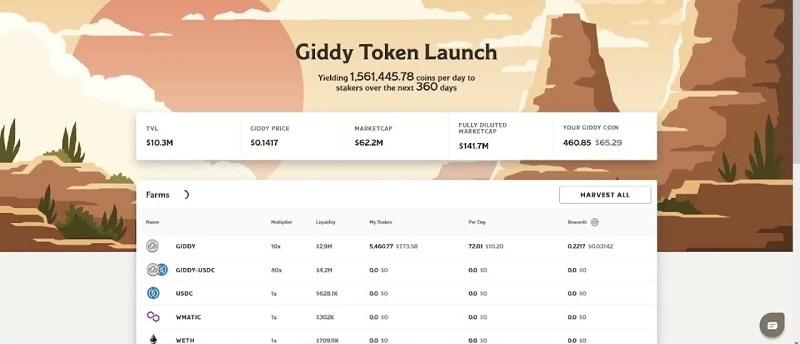 Cập nhập về tỷ giá của token GDDY