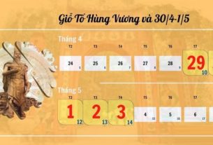 Lịch nghỉ lễ 30/4 và 1/5 bao nhiêu ngày?